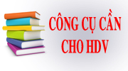 Công cụ cần cho HDV